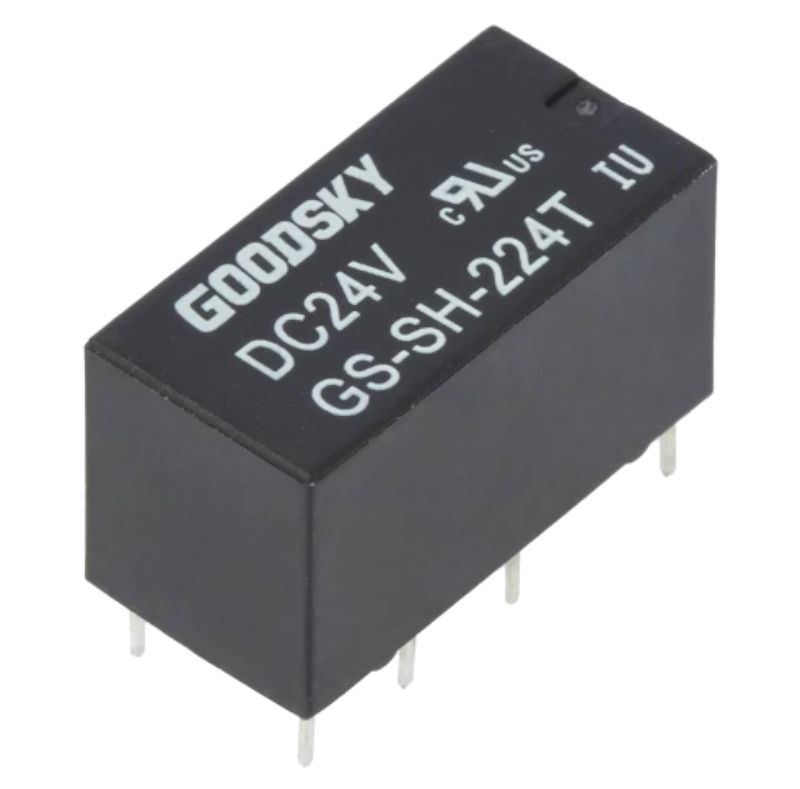 Releu 24VDC, 2A, DPDT, RM5.08, GS-SH-224T, GOODSKY