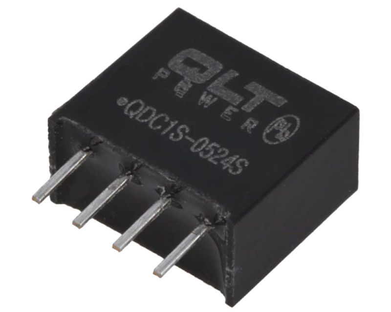 Sursa 24VDC, 1W, UP, INTRARE 4.5...5.5V, SIL-4, QDC1S-0524S, QLT POWER