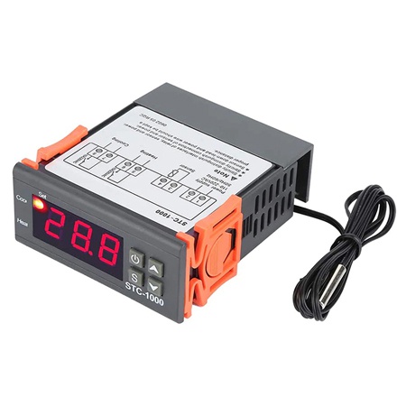 Termostat LCD, regulator temperatura, -50...99C, senzor NTC, 230V, releu, 10A, STC-1000