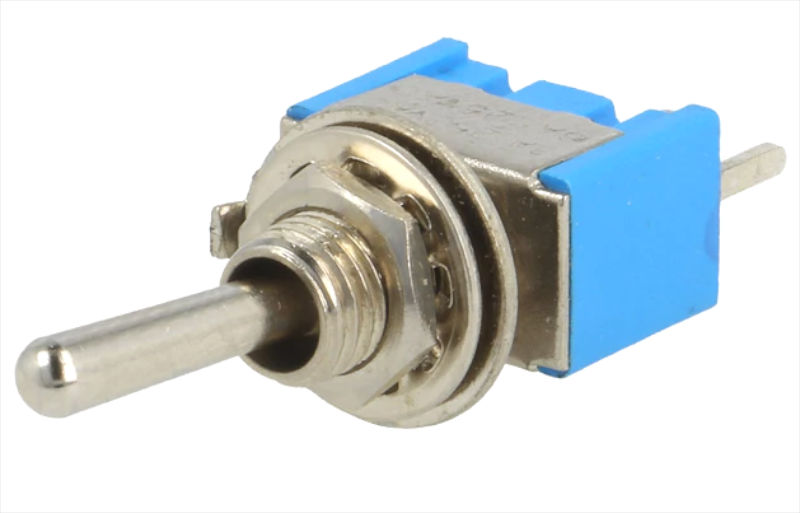 Intrerupator basculant, ON-OFF-ON, 3A, 250VAC, 3 pini, SP3T, orificiu montare Ø6mm, TSM103A2, NINIGI