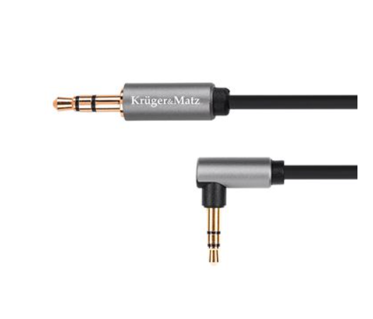 Cablu jack 3.5mm stereo, JACK-JACK, 90 grade, 1m, KM1232, K&M