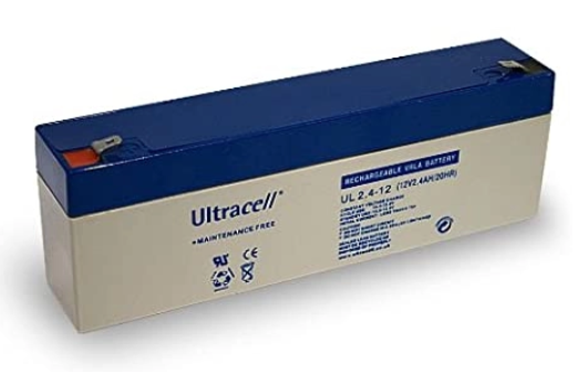 Acumulator 12V, 2.4A, UPS, sisteme de alarma, papuc 4.8mm, BAT-12V2.4AH-UC, ULTRACELL