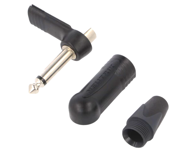 Conector Jack, 6.3mm, mono, tata, 90 grade, NP2RX-BAG, NEUTRIX