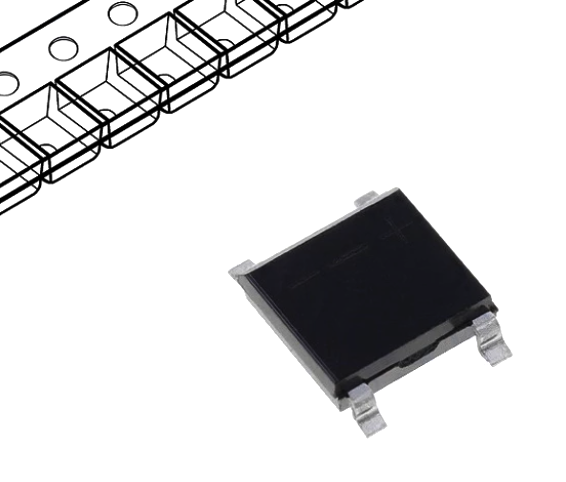 Punte 1A, 1kV; 5x4.4mm, capsula ABS; SMT