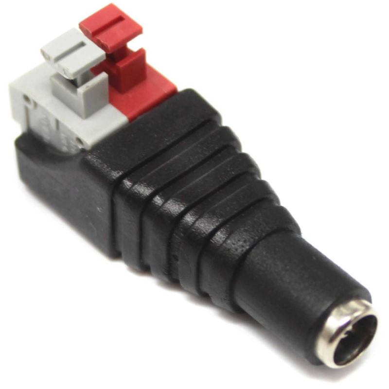 Mufa alimentare CCTV, mama, 2.1x5.5mm, cu clip, DC-F/2.1X5.5-TBC