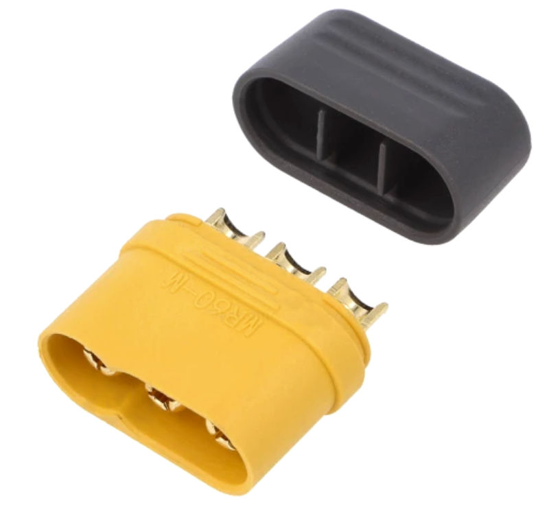 Mufa alimentare DC, 30A, 500V, tata, 3 PINI, pe cablu, contacte aurite, MR60-M, AMASS