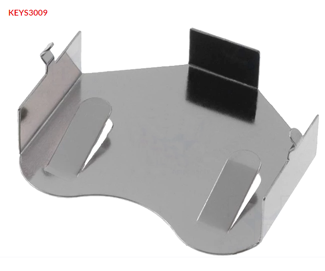 Suport baterie, CR2450, DL2450; PCB; H: 5,8mm; Ø: 24mm, KEYS3009