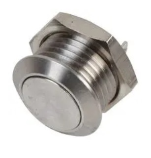 Intrerupator antivandal, ON-(OFF), orificiu montare 22mm, IP65, M22, 2A, 250V, 2 pini, 5661B