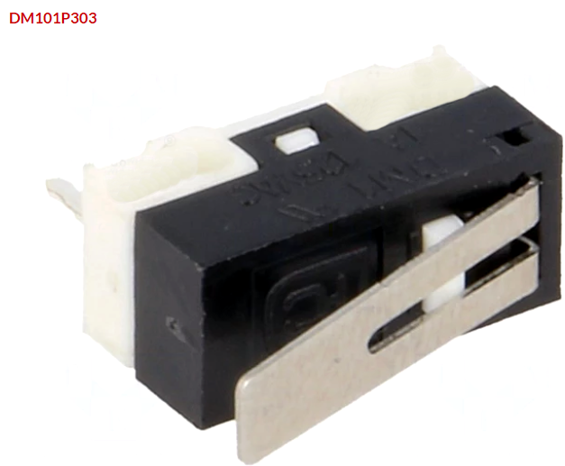Microintrerupator cu lamela, SPDT, 2A, ON-(ON), DM1-01P-30-3,