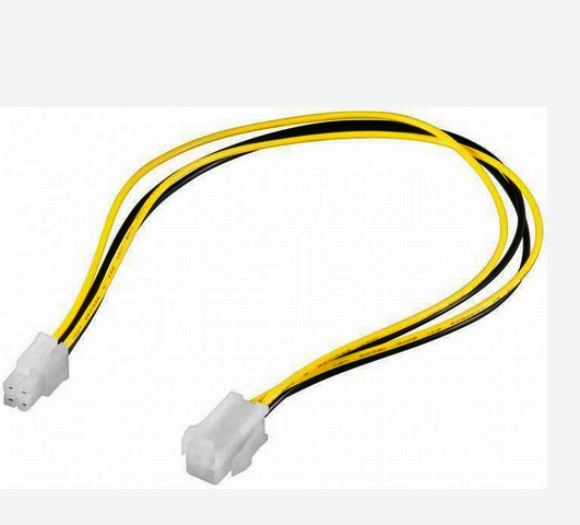 Cablu extensie, 4pini, 4P, tata - 4pini P4, mama, Lungime: 37cm , CABLE-PWEXT-P4-0.37