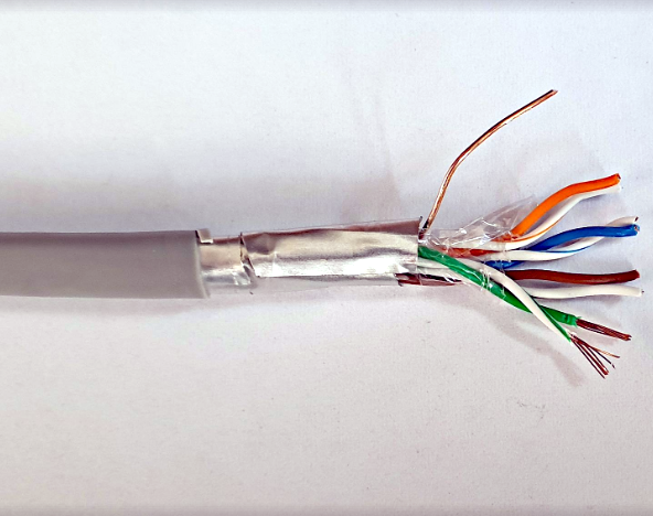 CABLU FTP, CAT.5E, 8x0.5mm2, ecranat, fire aluminiu cuprat, litat, ecranat, FTP5E-CCA