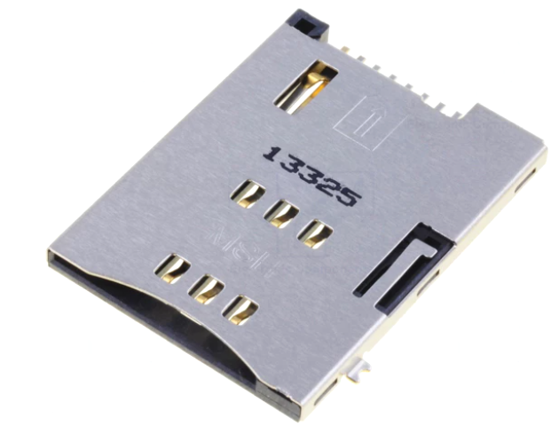 Conector: pentru carduri; SIM; push-push; SMD, 6 pini, 47553-0001M MOLEX