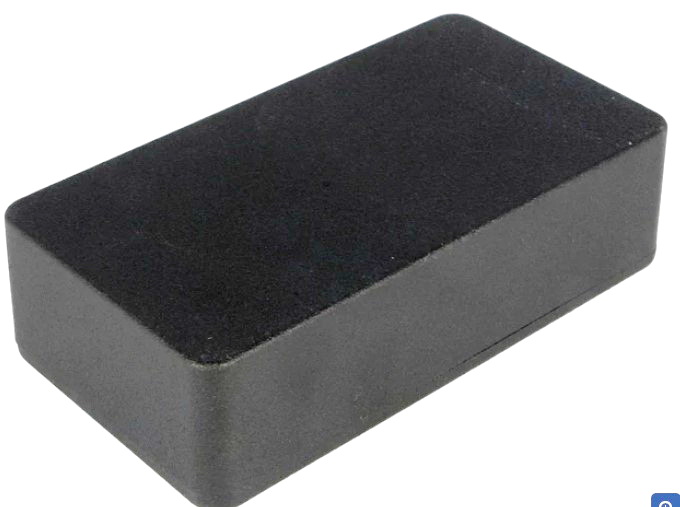 Cutie aluminiu, 112x60x31mm, IP54, 1590BBK, HAMMOND