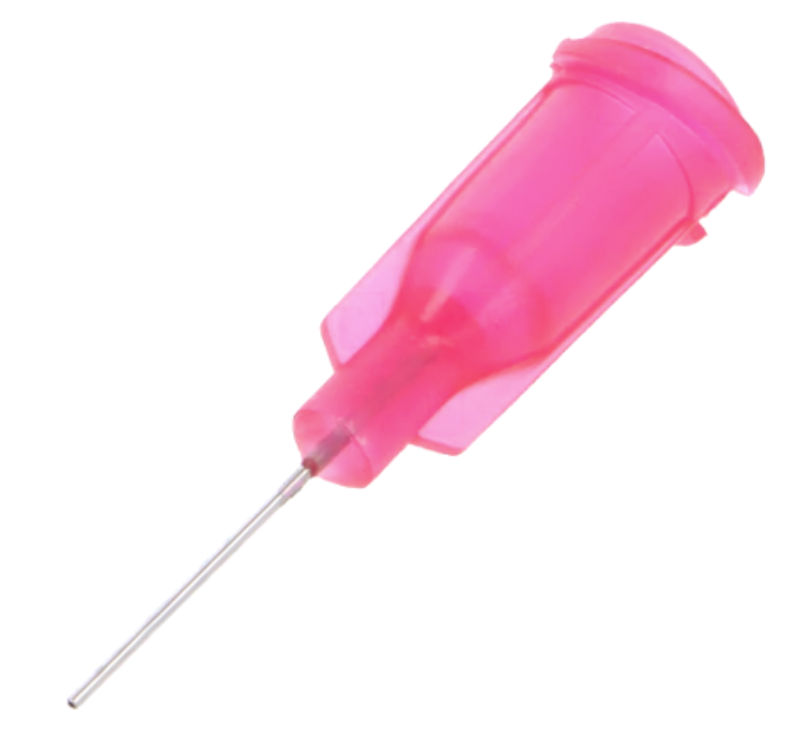 Ac pentru dozatoare, otel, 25mm, rosu, drept, Luer Lock, FIS-25-1/2, FISNAR