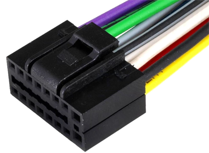 Conector auto, Clarion, VDO, cu cabluri, 16 pini, ZRS-137, 4CARMEDIA