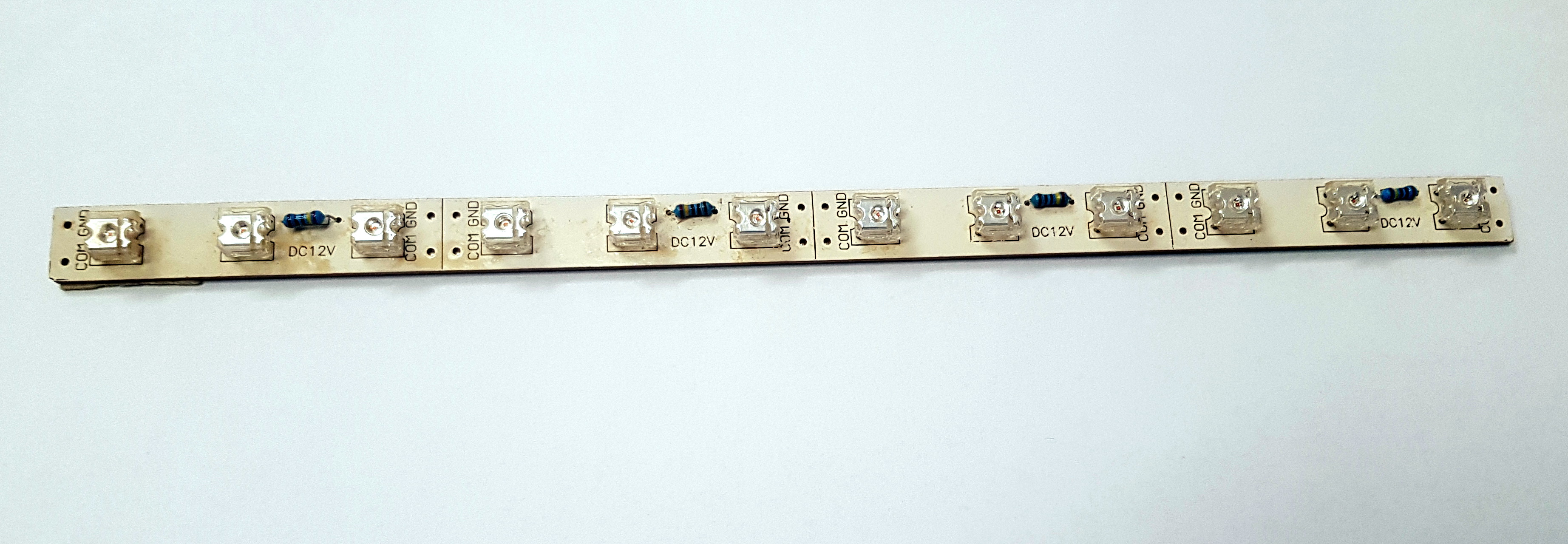 Bareta led, 12V, 12 led, albastru, 60lm, 24cm, LED0005