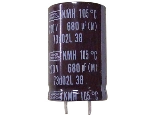 680uF/200V, Condensator electrolitic, 25x30mm, RM10, NIPPON CHEMI-CON