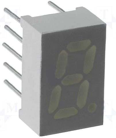 Afisor cu LED, 9mm rosu, AC, LED, KW1-361ASA