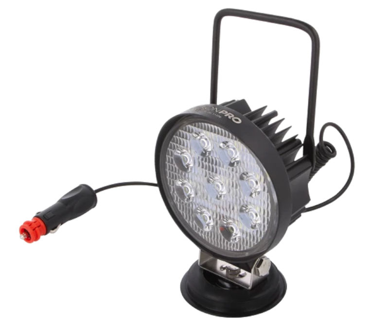 Lampa pentru masina, alba, montare cu magnet, 9 LED-uri, IP67, 12W, EB8025, ELTA