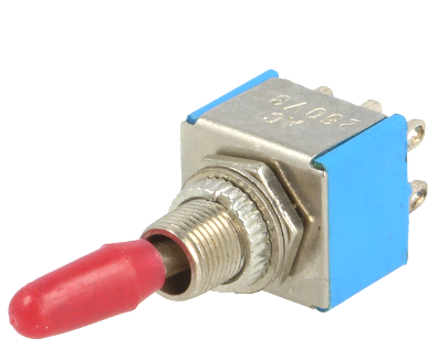 Comutator: basculant; Poz: 2; DPDT; ON-ON; 3A/250VAC, DPDT, 6 pini, orificiu montare Ø6mm, KNX2