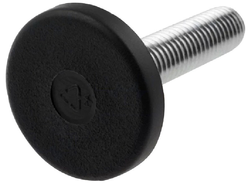 Piciorus cu tija, rigid, 40x50mm, cutie, LX.40-SW17-M8X50, ELESA+GANTER