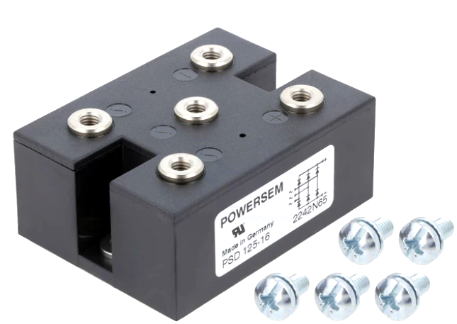 Punte trifazata, 166A, 1600V, PSD125/16, POWERSEM