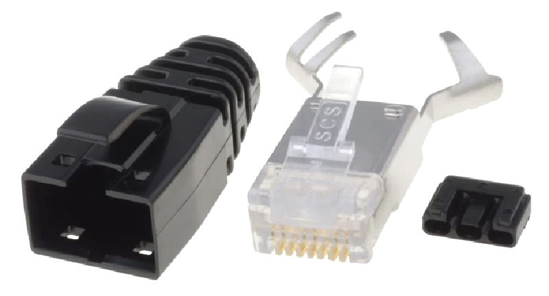 Mufa RJ45, 8 pini, Cat6, Cat6a, ecranat, pe cablu, SS-39200-011, STEWART CONNECTOR