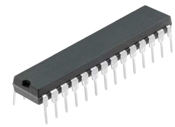 ATMEGA168-20PU, AVR microcontroller; EEPROM: 512B; SRAM: 1kB; Flash