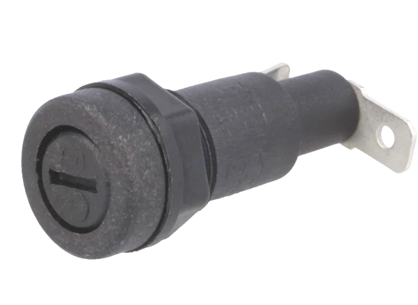 Suport siguranta, panou, 10A, 5x20mm, papuc 6.3mm, GBA-ZB4-6.3