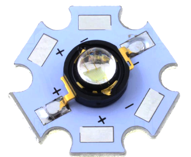 LED putere 3W, galben, 700mA, 590nm, 80lm, HPA8B-44K3Y/W, HUEY JANN ELECTRONIC