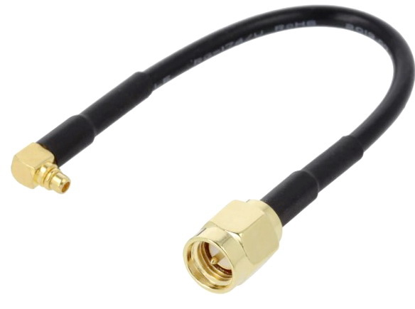 Adaptor GPS, MMCX tata, SMA tata, adaptor GPS, cablu Rg17, 0.1m, AD.ANT.003