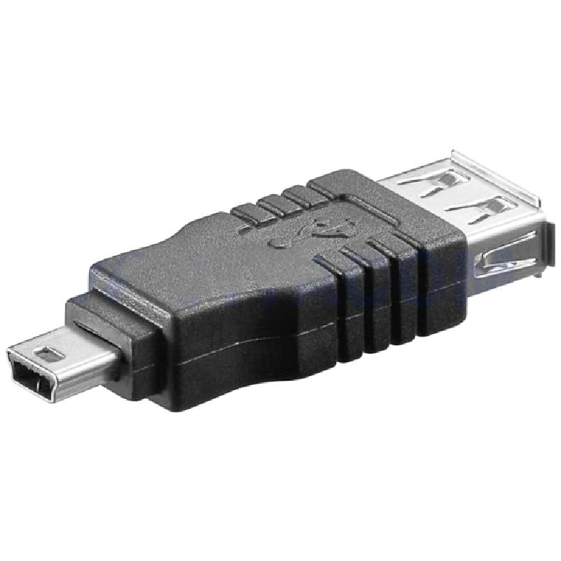 Adaptor USB-A mama-Mini-USB tata, 5 pini, ADAPT-USBAF/MUSBM, GOOBAY