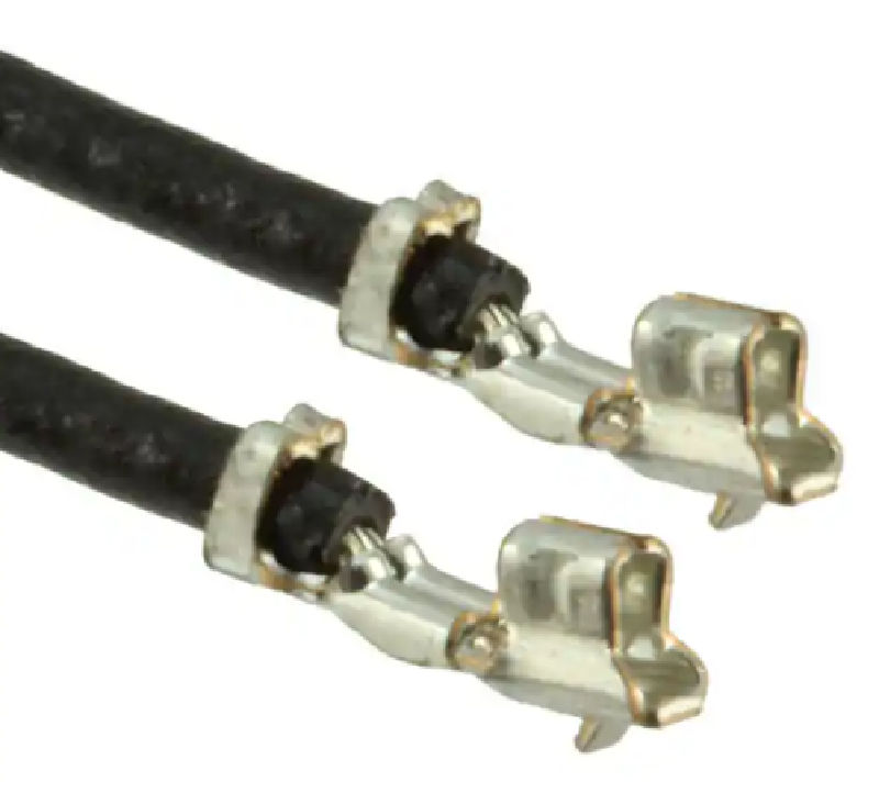 Cablu cu pini crimpati, 2xSXH-001T-P0.6, soclu-soclu, 20.3cm, 0.32mm2, negru, ASXHSXH22K203, JST