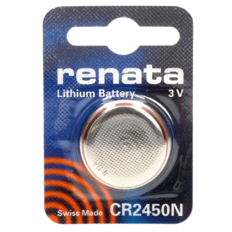 Baterie litiu 3V, CR2450, 24x5mm, 540mAh, PCB, CR2450N, RENATA