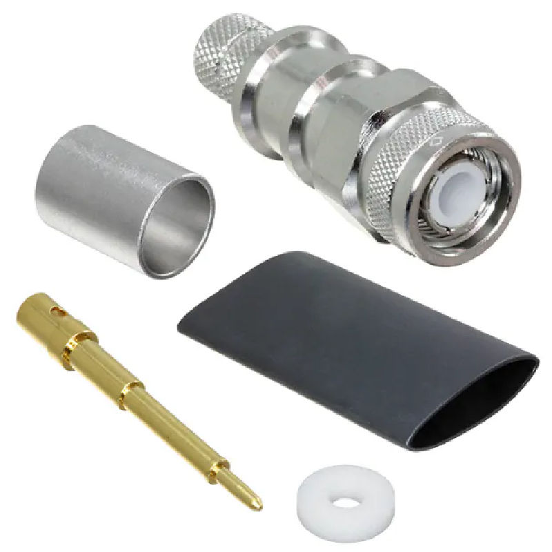 Conector TNC, Mufa, tata, aurit, 50ohmi, 6GHz, LMR400, filetare, TC-400-TM-X, AMPHENOL