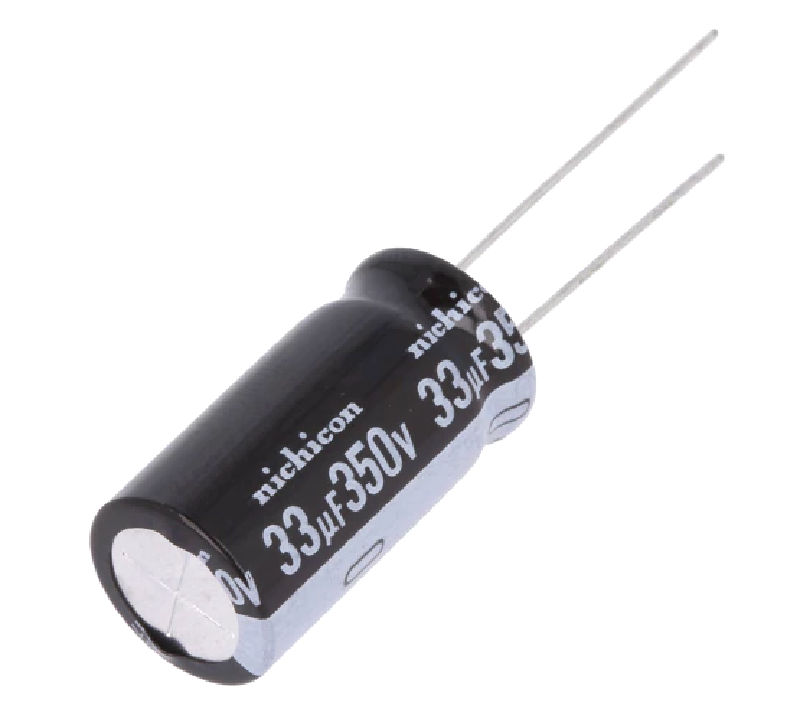 33uF/350V, Condensator electrolitic, 12.5x25mm, RM5, UVY2V330MHD, NICHICON