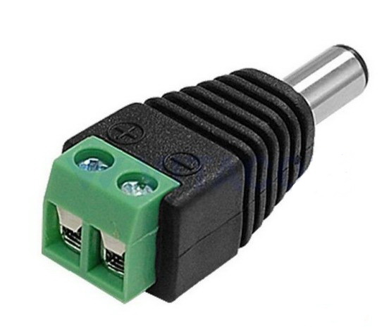 Mufa alimentare DC mama; adaptor, 5.5x2.1mm; 12mm; conector surub, PC-2.1-TB