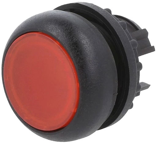 Comutator de panou, cu optiune de iluminare, configurabil, 2 pozitii, monostabil, orificiu montare Ø22.5mm, rosu, IP67, M22S-DL-R, EATON