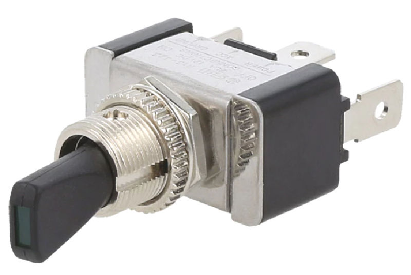 Intrerupator basculant, ON-OFF, 20A, 12VDC, 3 pini, SPST, TA1A-1A-DC-1-GL, SWITCH COMPONENTS