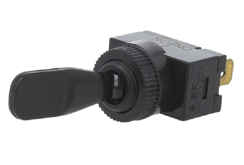 Intrerupator basculant, ON-ON, 20A, 12VDC, 3 pini, SPDT, TE1-1D-DC-1-PB, SWITCH COMPONENTS