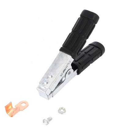 Crocodil 600A, negru, 1 buc, lungime 165mm, prindere max 300mm, ZAC-0411