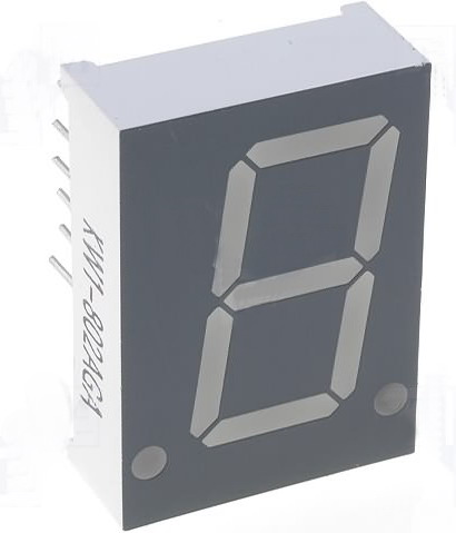 Afisor cu led, 7 segmente, 20.4mm rosu, AC, KW1-802ASA