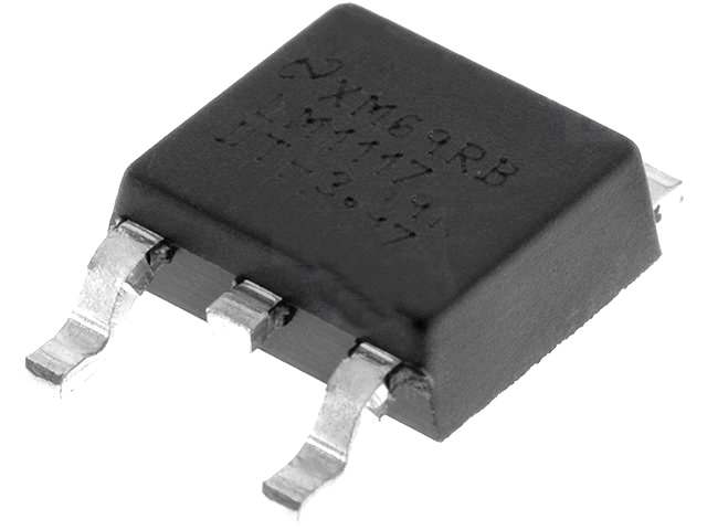 LM1117DT-2.5, Fixed LDO Voltage Regulator, 15V in, 1.2V Dropout, 2.5V, 800mA out, DPAK