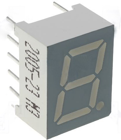 Afisor cu led, 9.9mm, rosu, CC, SC39-11SRWA