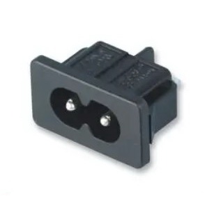 Conector alimentare, 2 pini, IEC C8, tata, 2.5A, 220VAC, JR-201S, MULTICOMP
