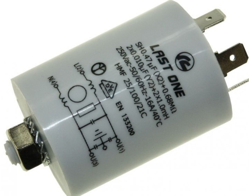 Filtru deparazitare, supresor, filtru alimentare; LC, 16A; 250VAC, 5 fire, FP830/5-16A