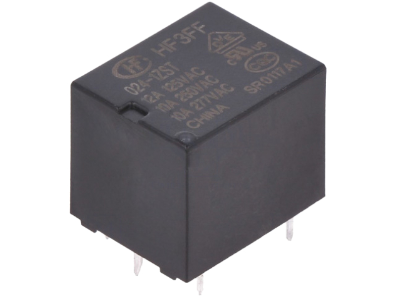 Releu 24V, SPTS-NO, 10A, HF3FF/024-1HST, HONGFA