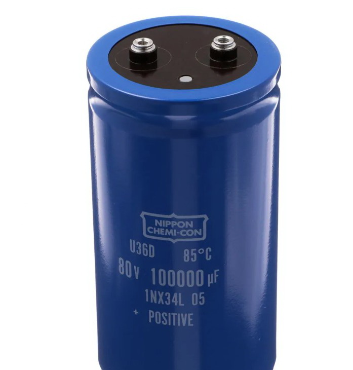 100000uF/80V, Condensator, LOW ESR, 85C, 76x143mm, RM31.8, Nippon Chemi-Con