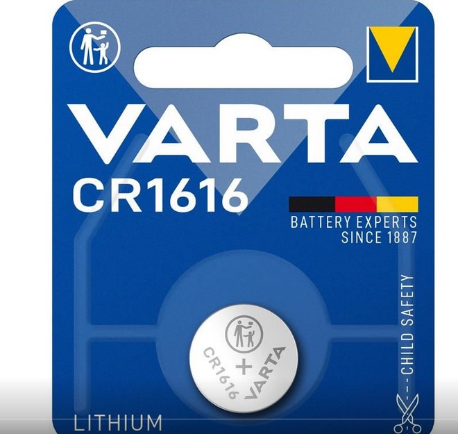Baterie buton litiu, 3V, 50mAh, blister, CR1616-VARTA-BL