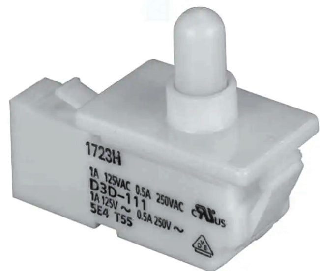 Intrerupator usa, SPDT, ON-(OFF), 0.5A, 250VAC, D3D121, OMRON